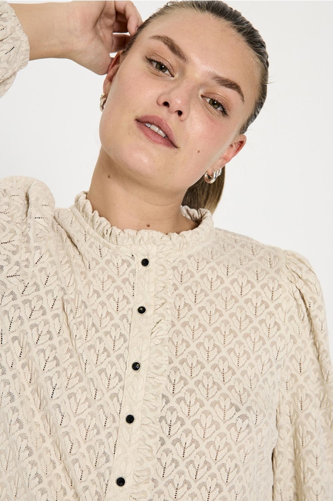FQRIGGA BLOUSE 206875 MOONBEAM